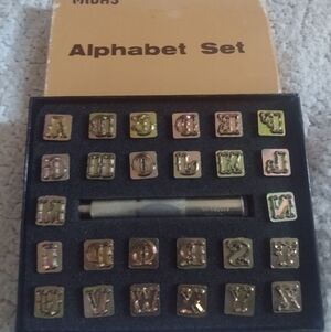Vintage Midas Alphabet Set